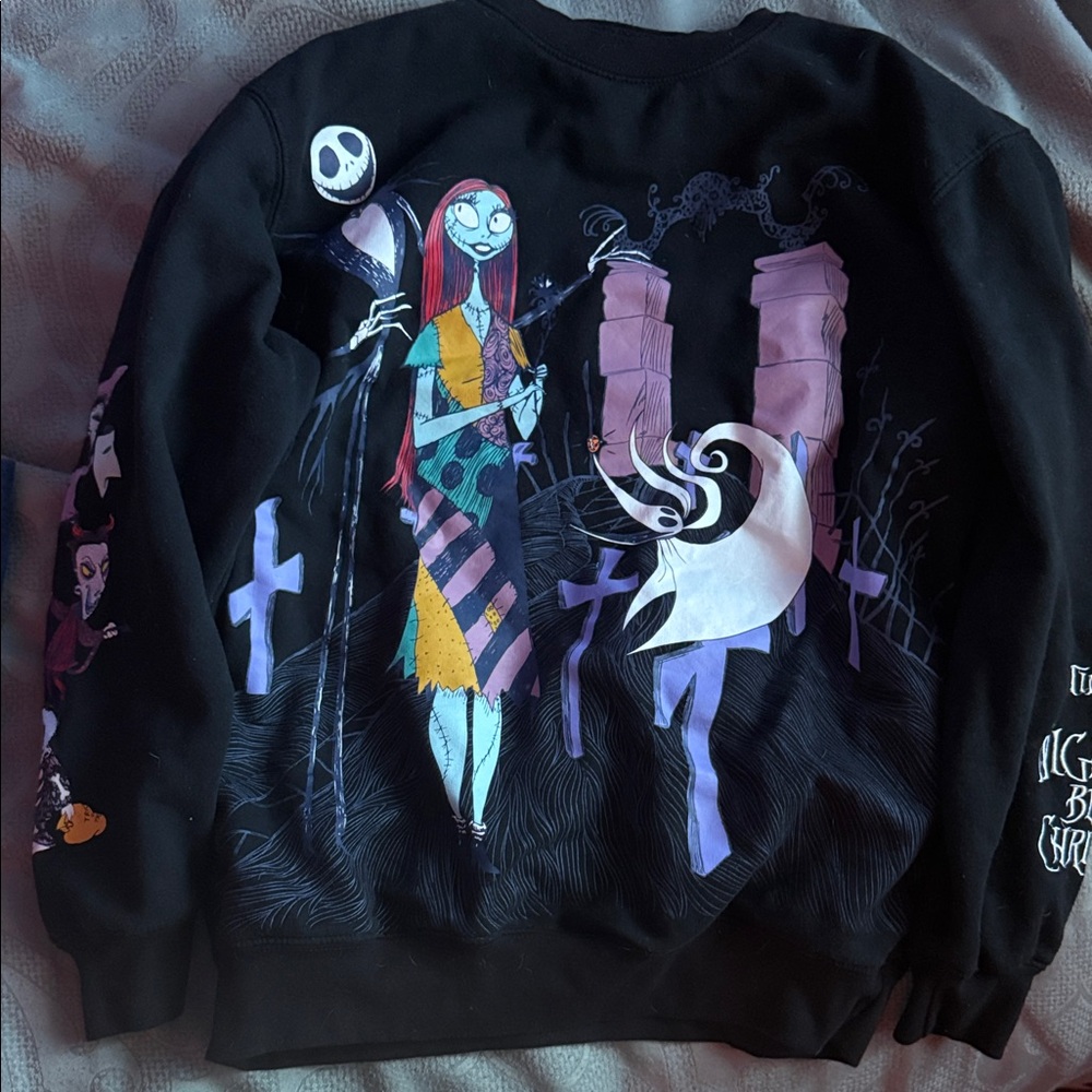 Disney Black Nightmare Before Christmas Sweatshirt